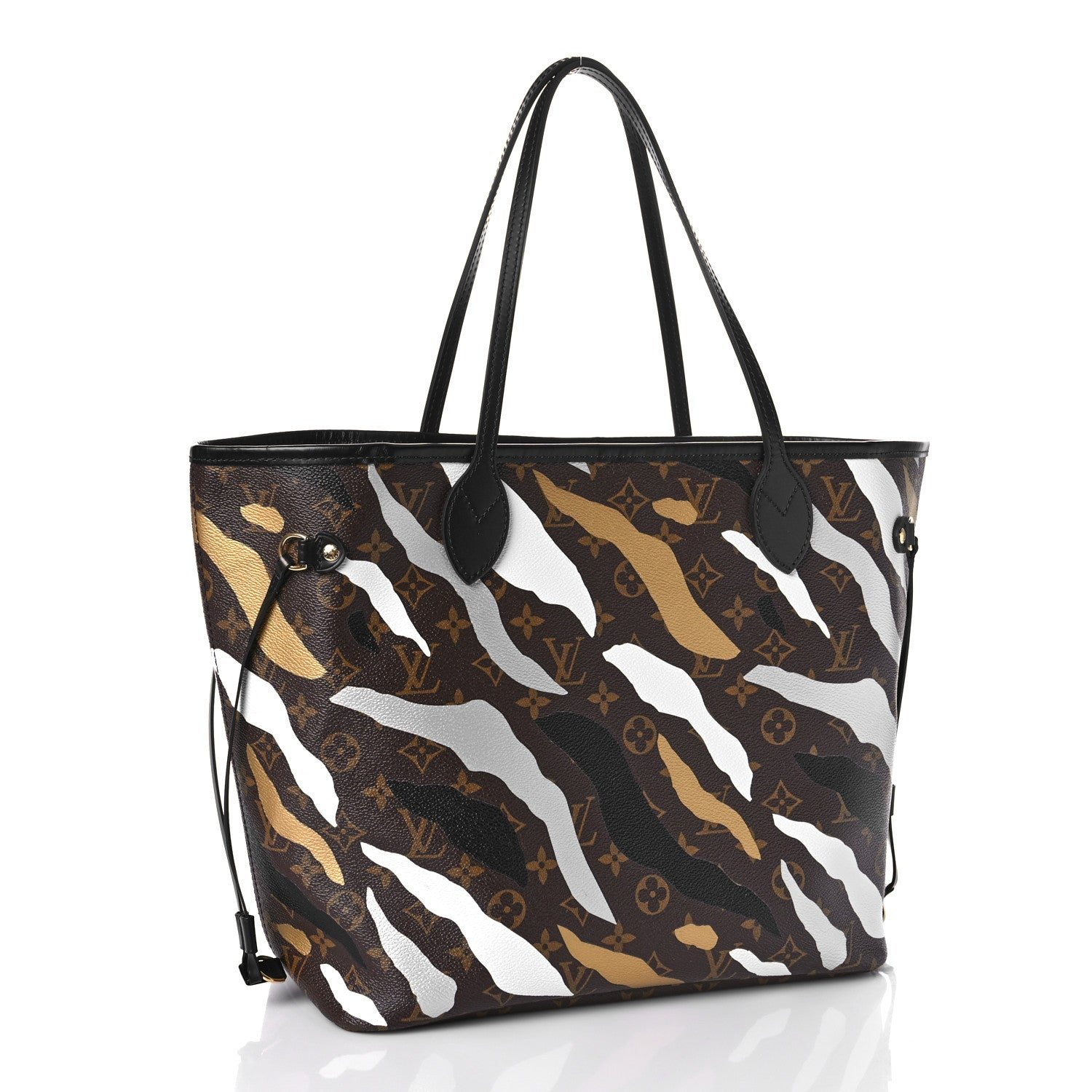 Louis Vuitton X LOL Monogram Neverfull MM Gold Silver 4 of 9