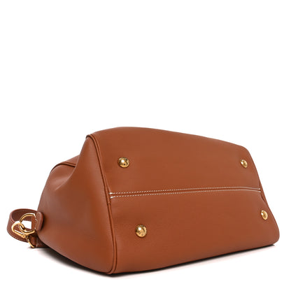 Louis Vuitton Grained Calfskin Low Key Speedy 30 Cognac 4 of 9