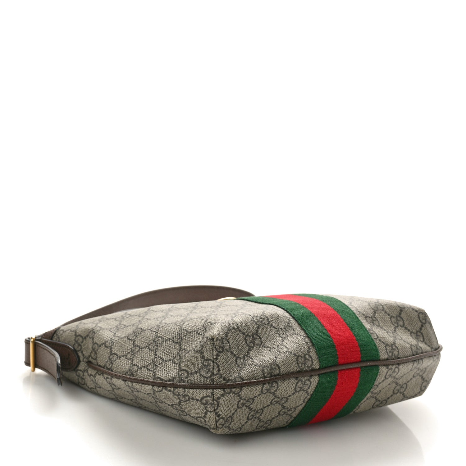 Gucci GG Supreme Monogram Web Small Ophidia Half Moon Hobo Brown 4 of 10