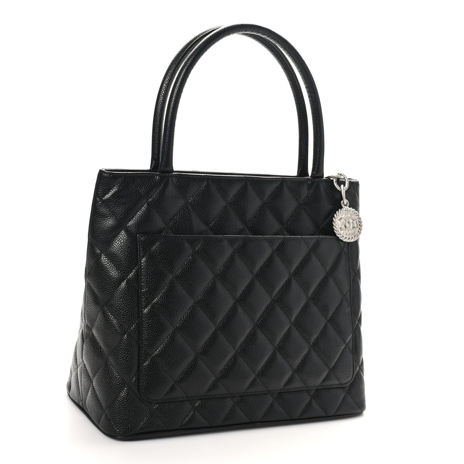 Chanel Caviar Quilted Medallion Tote Black 3 of 10