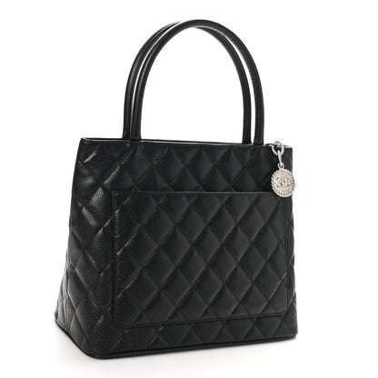 Chanel Caviar Quilted Medallion Tote Black 3 of 10