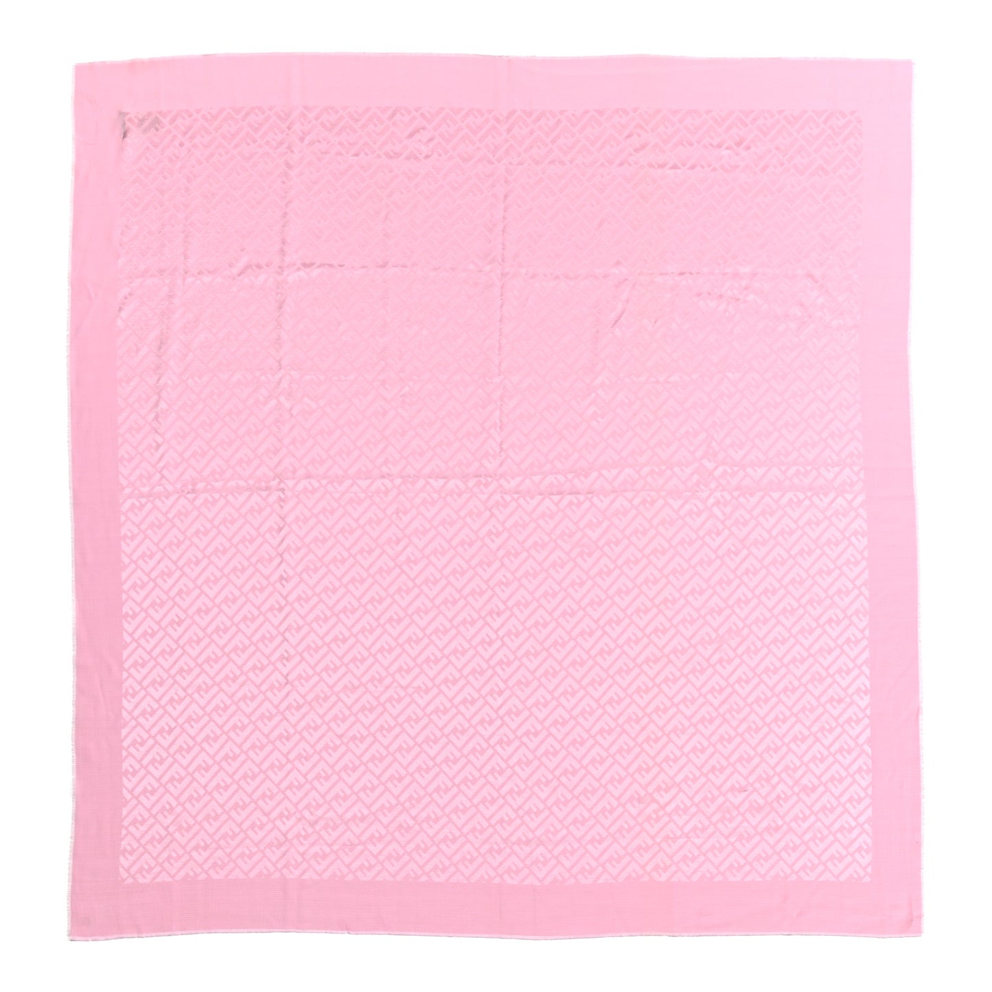 Wool Silk FF Shawl Pink