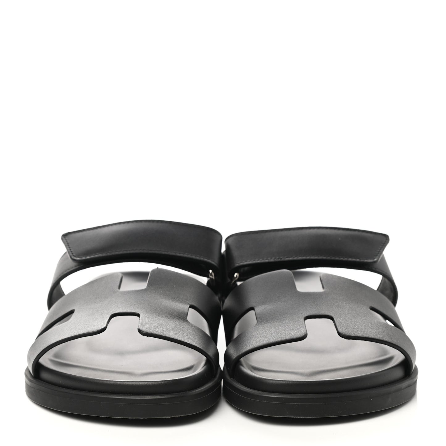 Calfskin Womens Chypre Sandals 38.5 Black