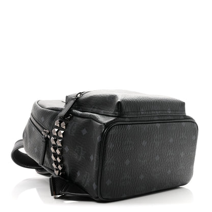 MCM Visetos Medium Side Studs Stark Backpack Black 4 of 11
