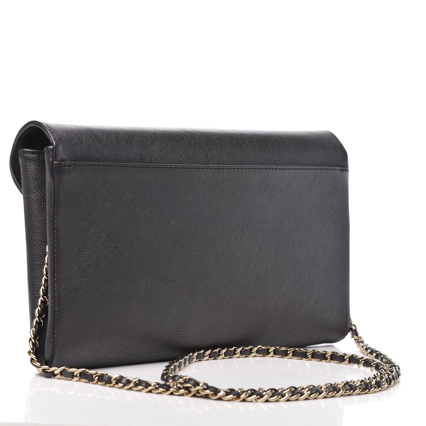 Calfskin Quilted Smart Pocket Flap Bag Dark Gray