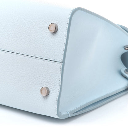 Christian Dior Grained Calfskin Medium Diorever Flap Light Blue 9 of 16