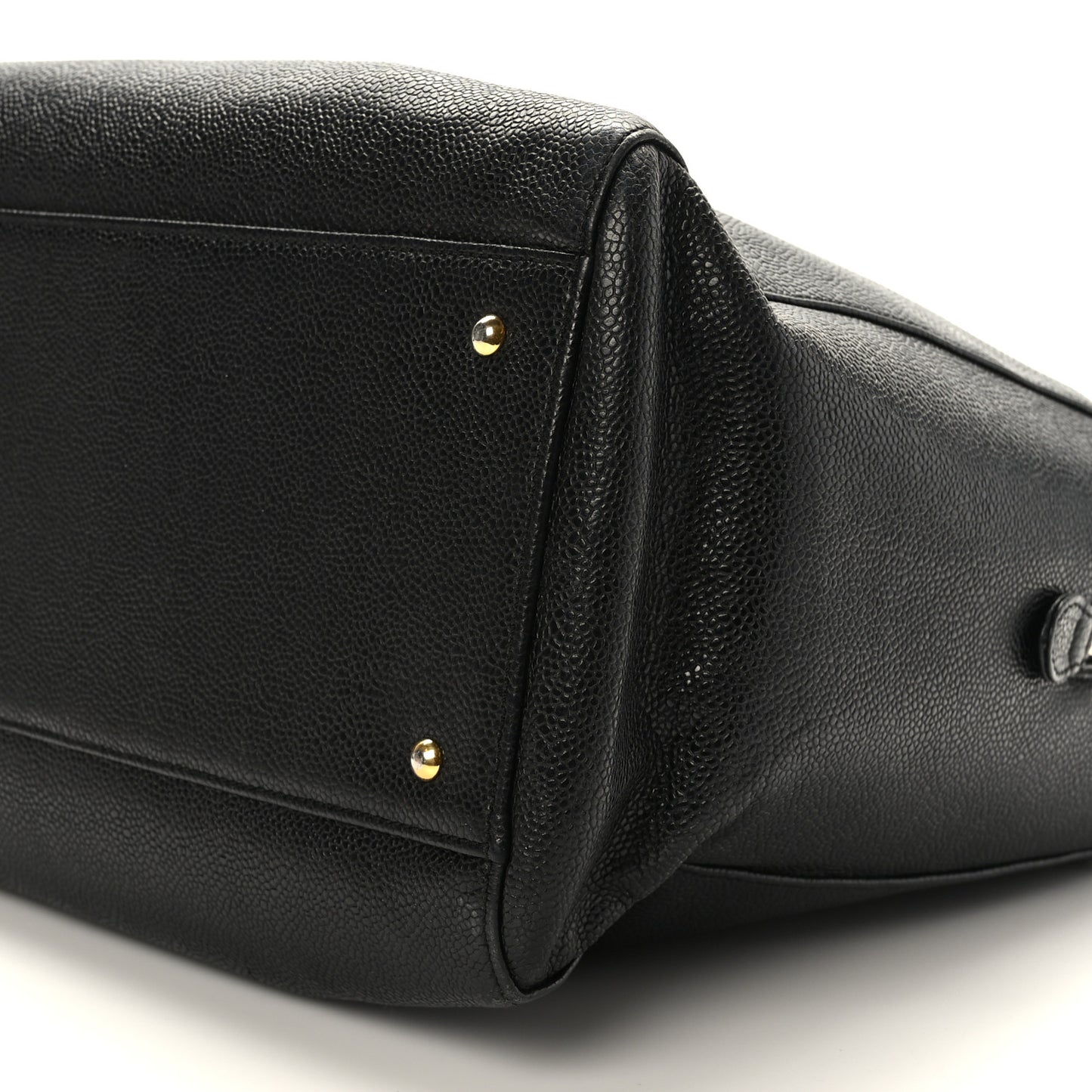 Caviar Large CC Shoulder Bag Black