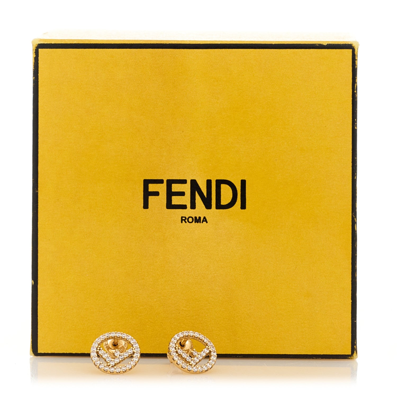 Fendi Metal Crystal F is Fendi Earrings Gold 5 of 5