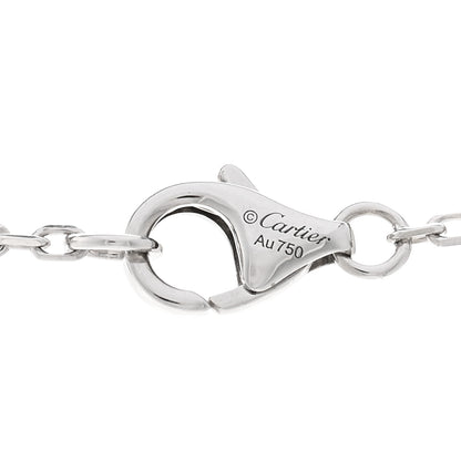 Cartier 18K White Gold Diamond Interlocking LOVE Paved Necklace 4 of 5