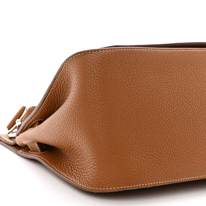 Hermes Taurillon Clemence Jypsiere 31 Gold 9 of 13