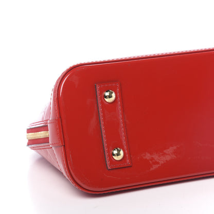 Louis Vuitton Vernis Alma BB Cherry 7 of 10
