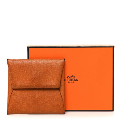 Hermes Peau Porc Bastia Coin Purse Toffee 11 of 11
