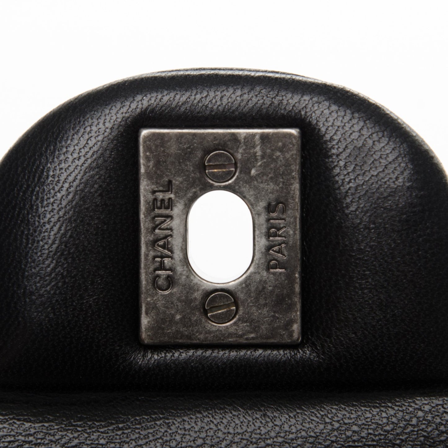 Lambskin Quilted Mini Rectangular Flap Black