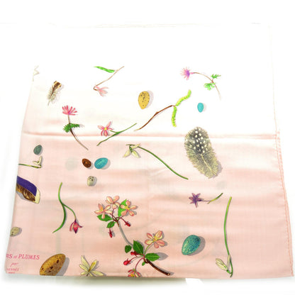 Hermes Cashmere Silk Fleurs et Plumes Shawl 140 1 of 9