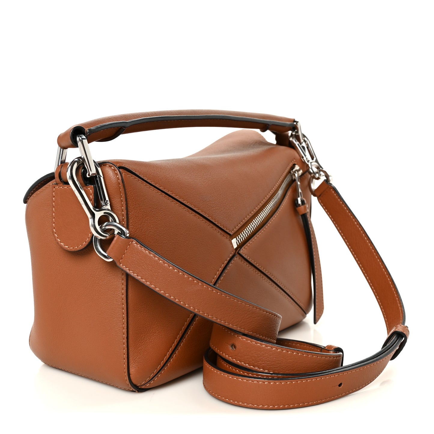 Calfskin Small Puzzle Bag Tan