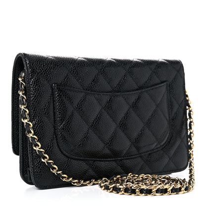 Chanel Caviar Quilted Wallet On Chain WOC Black 3 of 14