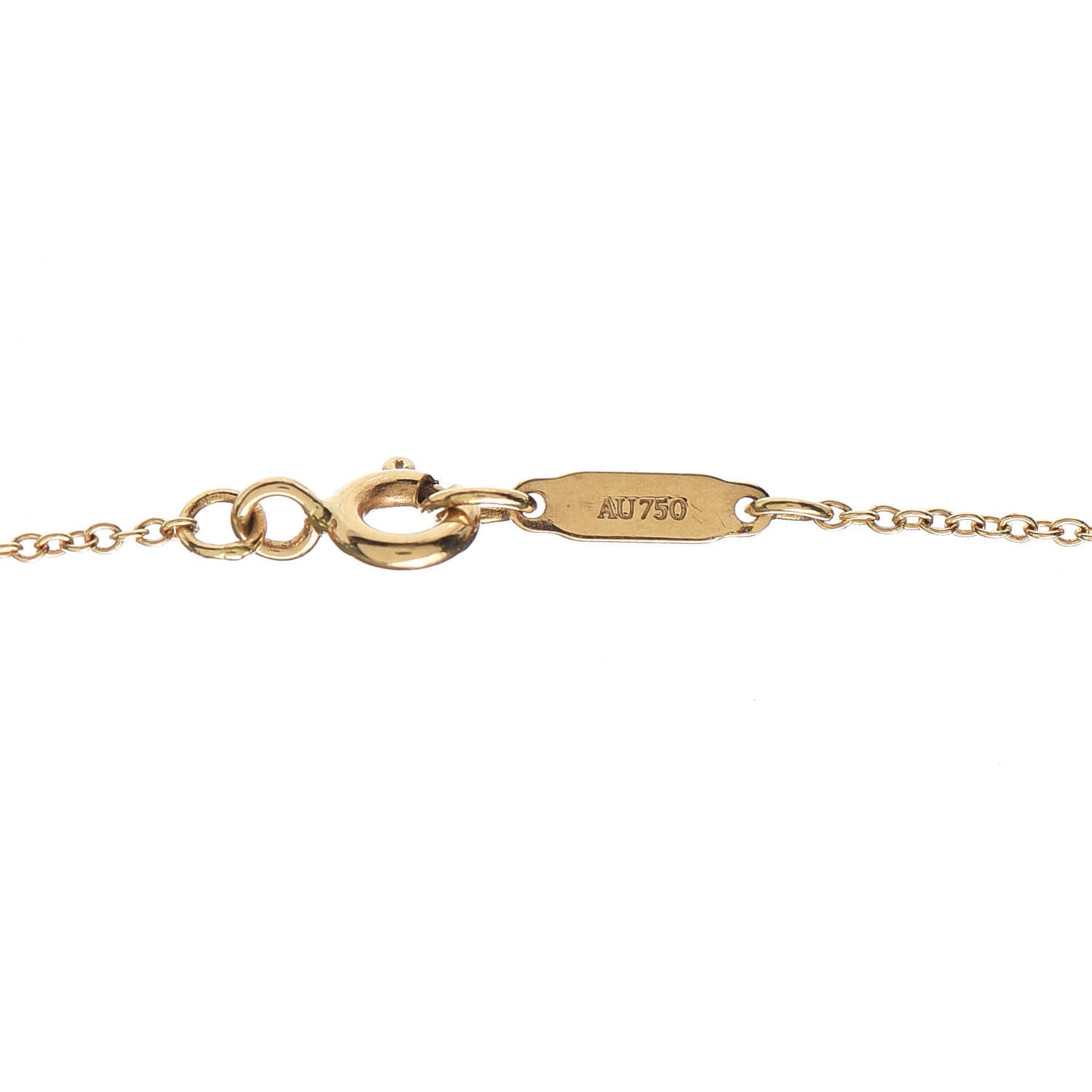 18K Yellow Gold Medium Bow Pendant Necklace