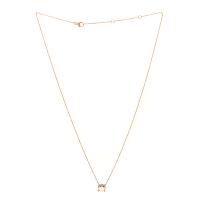 David Yurman 18K Yellow Gold Diamond Morganite 7mm Petite Chatelaine Pendant Necklace 2 of 4