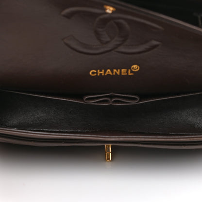 Chanel Lambskin Quilted Medium Double Flap Brown 4 of 11