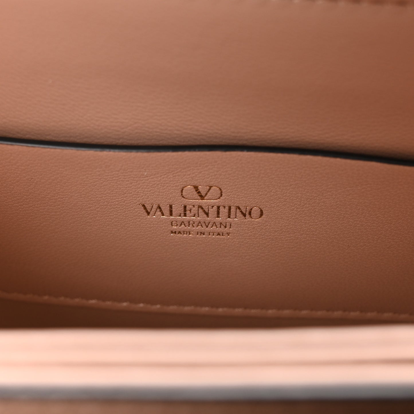 Grainy Calfskin VSling Saddle Bag Rose Cannelle