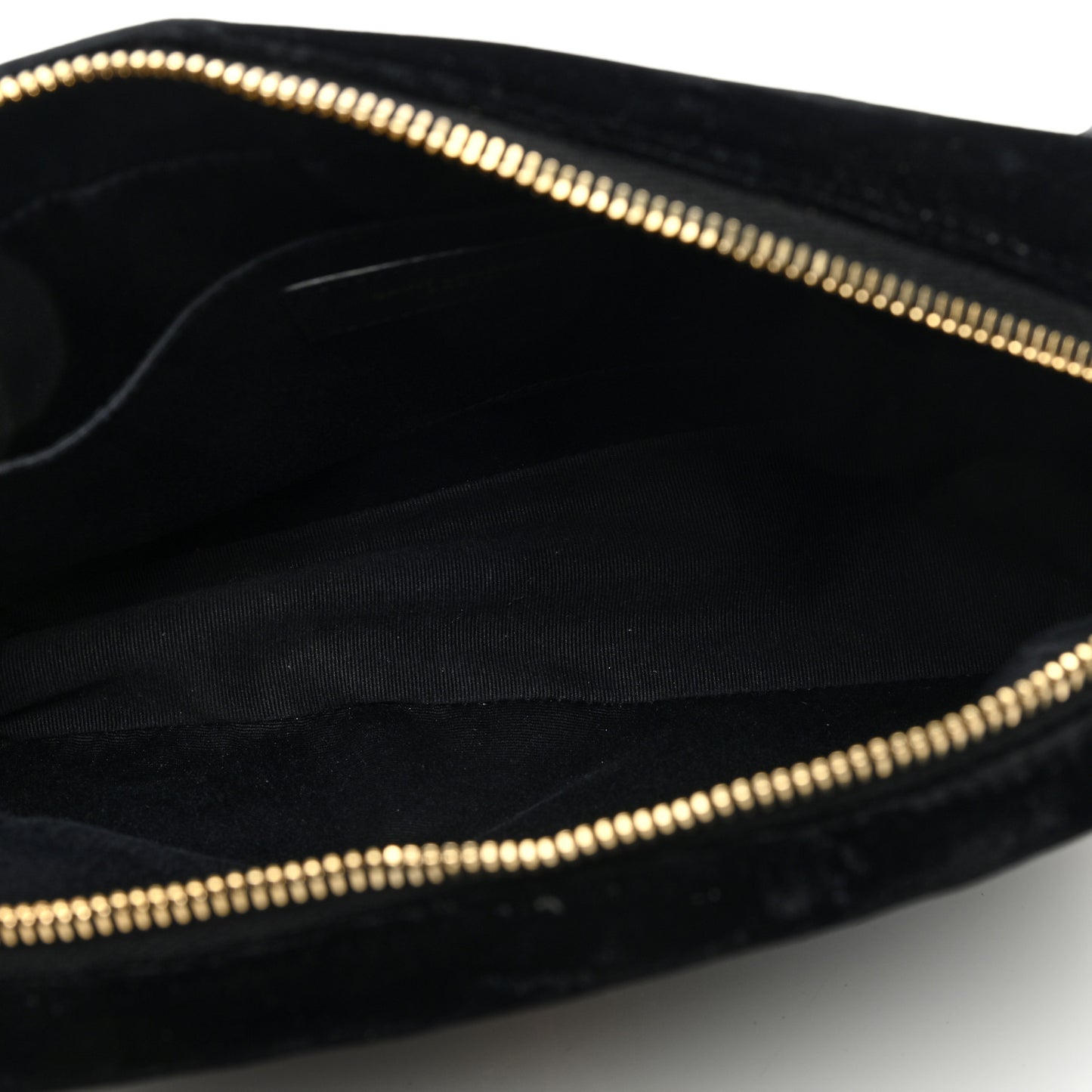Velvet Matelasse Monogram Lou Camera Bag Black