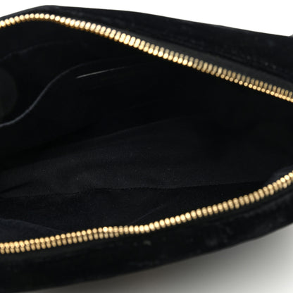 Saint Laurent Velvet Matelasse Monogram Lou Camera Bag Black 6 of 10