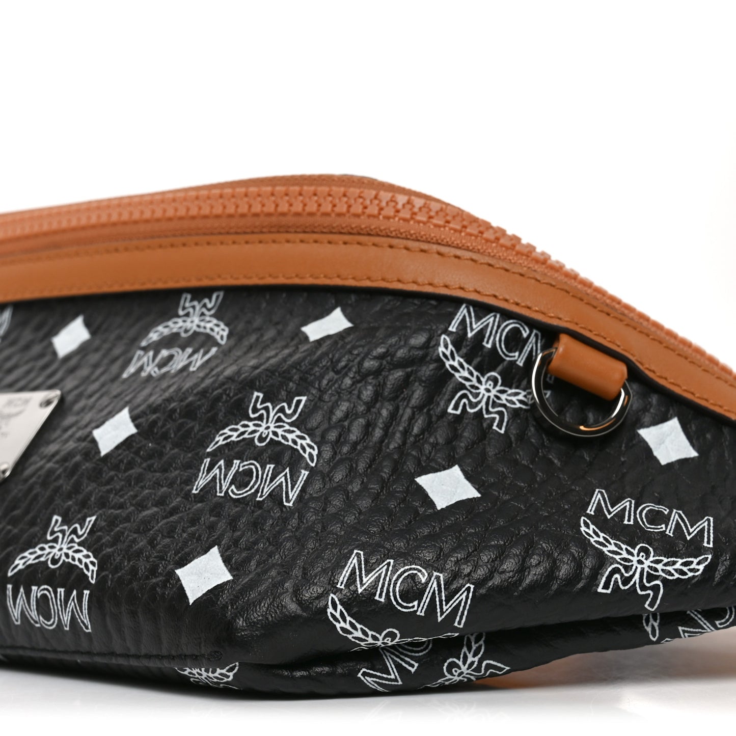 Visetos Small Fusten Belt Bag Black Cognac
