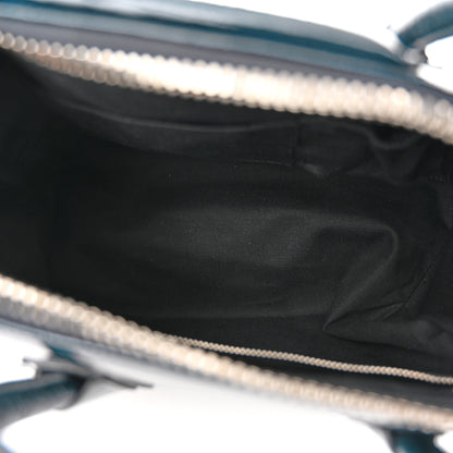 Givenchy Crinkled Patent Deerskin Small Antigona Deep Blue 5 of 10