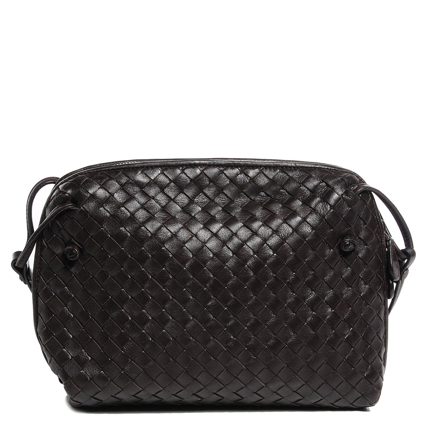 Nappa Intrecciato Crossbody Pillow Ebano