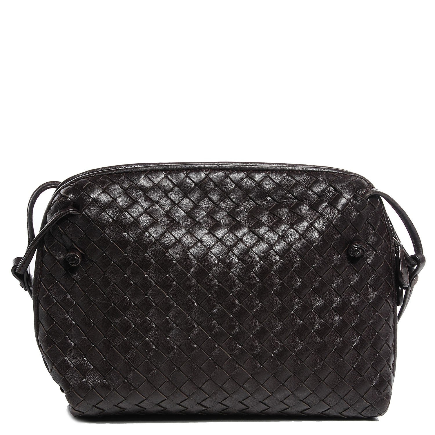 Bottega Veneta Nappa Intrecciato Crossbody Pillow Ebano 1 of 8