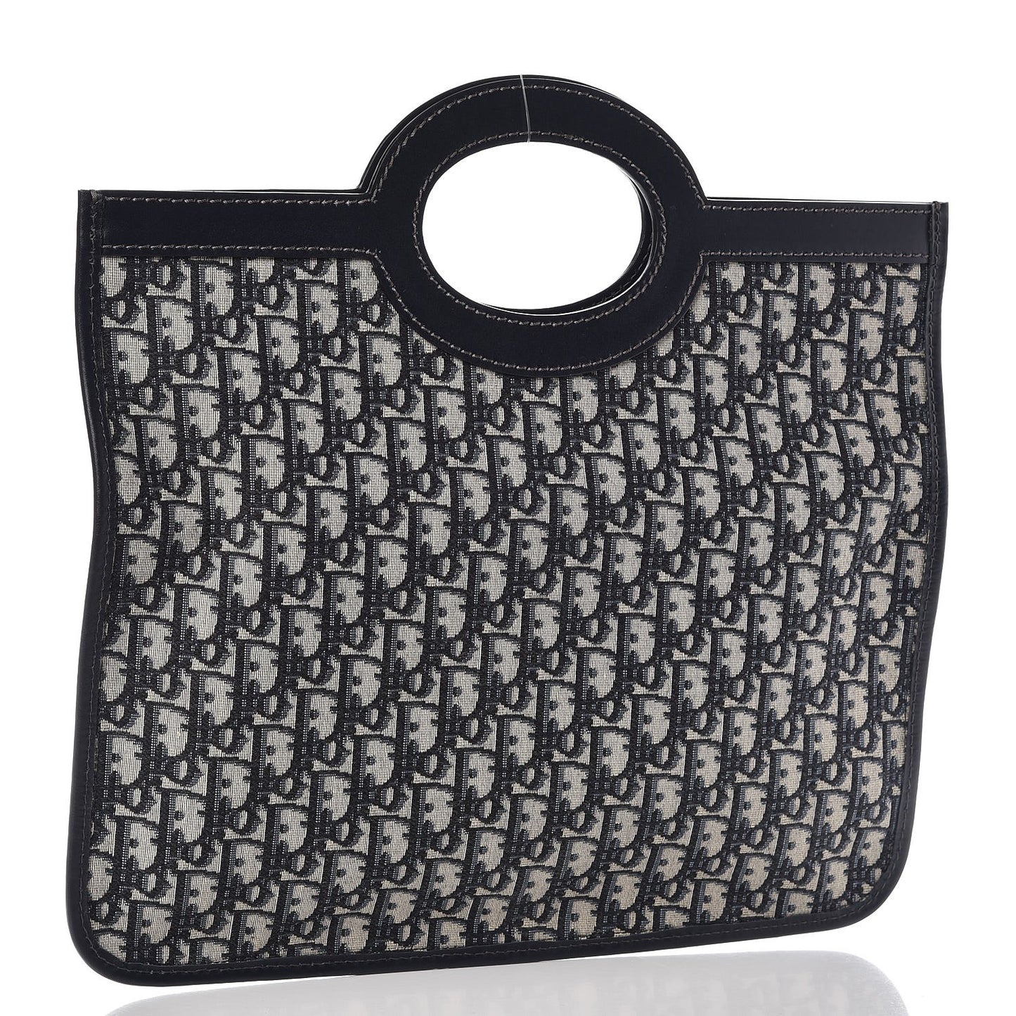 Oblique Fold Over Clutch Blue