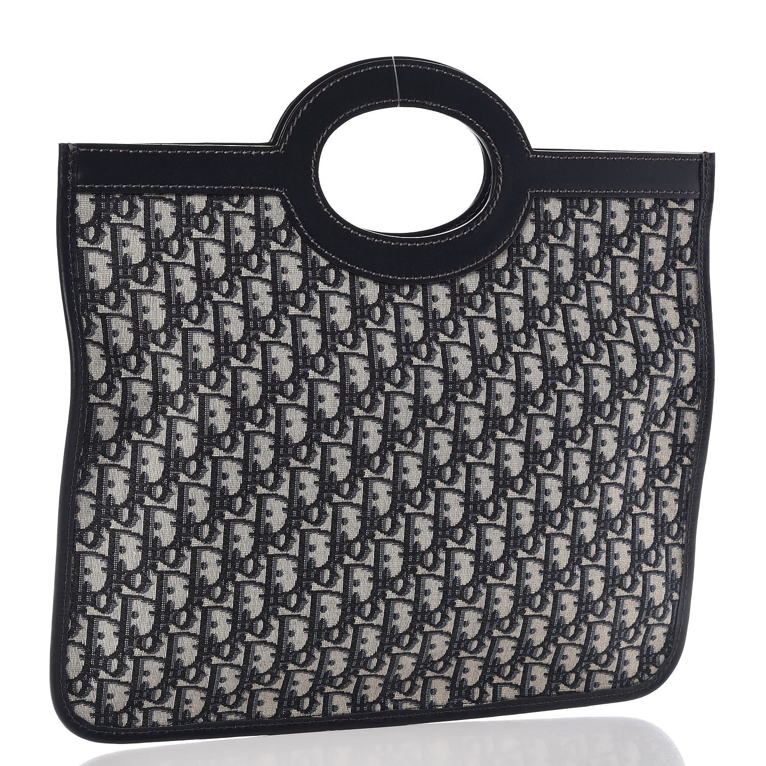 Christian Dior Oblique Fold Over Clutch Blue 5 of 9