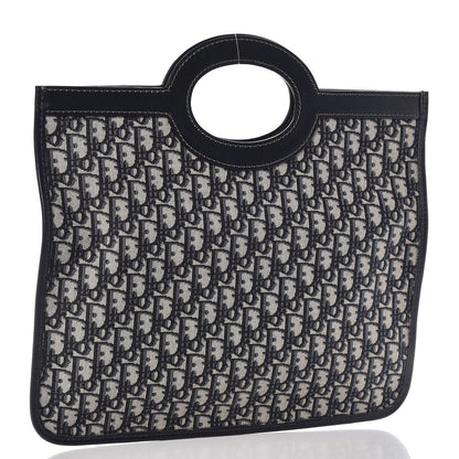 Christian Dior Oblique Fold Over Clutch Blue 5 of 9