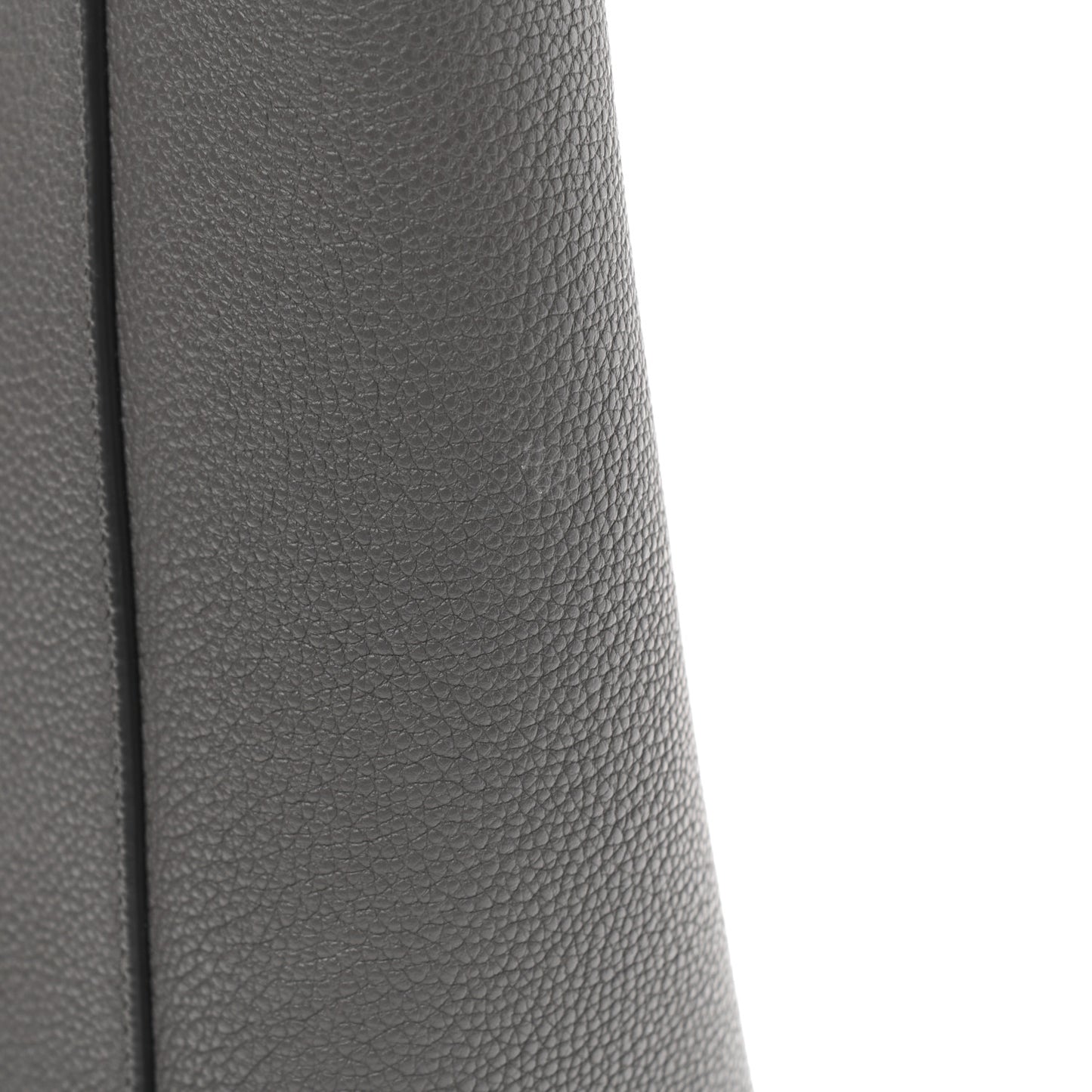 Soft Grained Calfskin Small Sangle Bucket Bag Grey