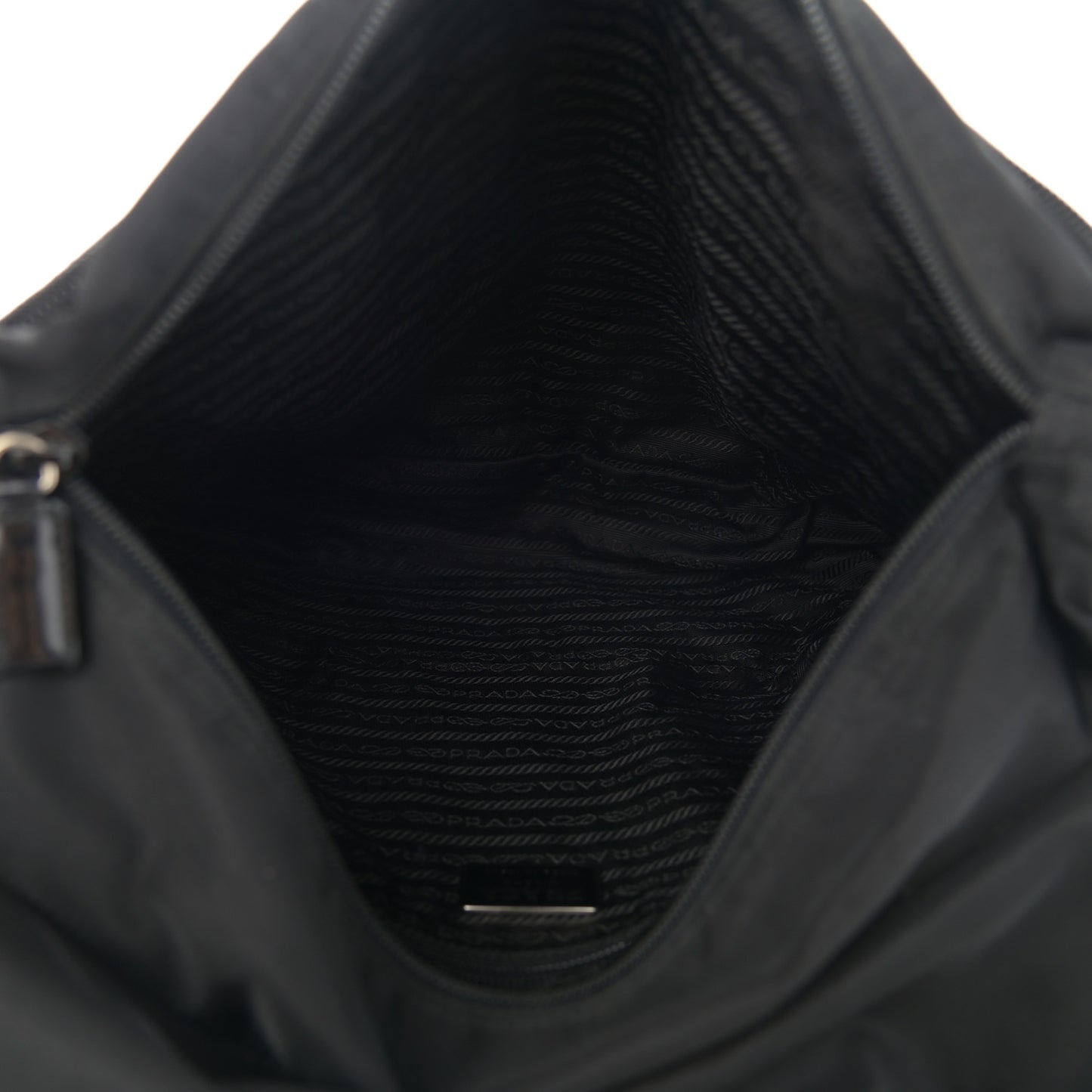 Nylon Vela Messenger Bag Black