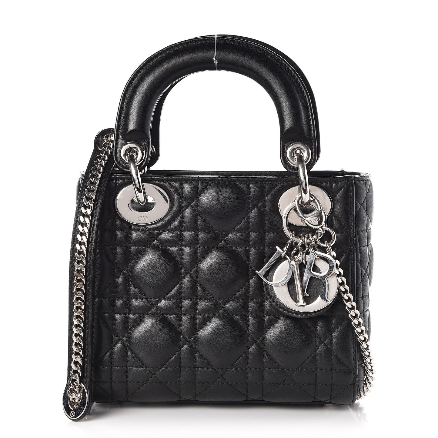 Lambskin Cannage Mini Lady Dior Black