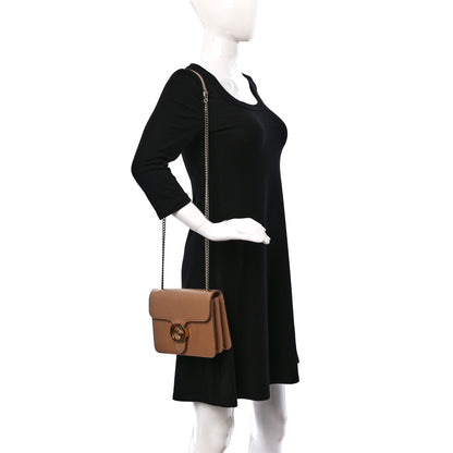 Gucci Dollar Calfskin Small Interlocking G Shoulder Bag Camelia 2 of 15