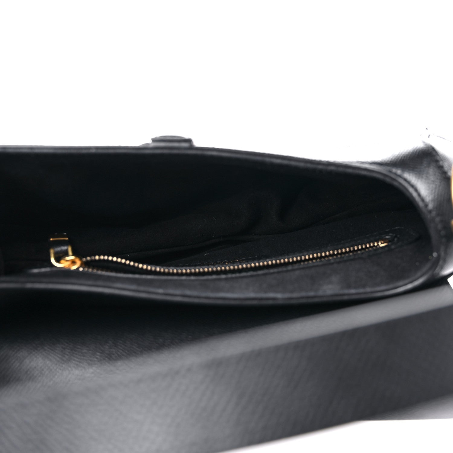 Christian Dior Grained Calfskin Saddle Bag Black 5 of 9