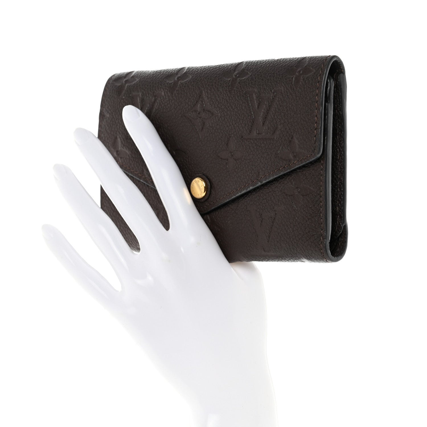 Louis Vuitton Empreinte Curieuse Compact Wallet Terre 2 of 14