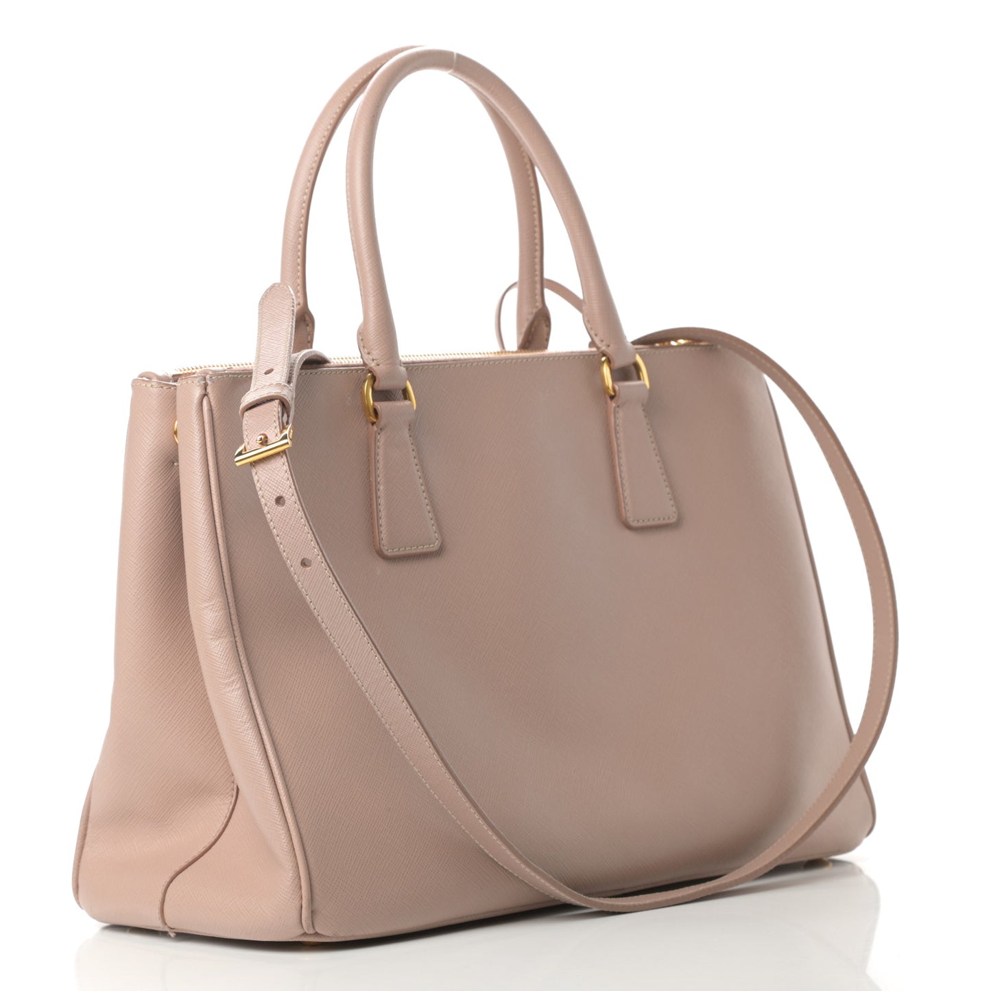 Saffiano Medium Galleria Double Zip Tote Cammeo