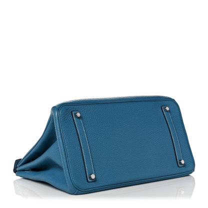 Hermes Togo Birkin 35 Blue Jean 4 of 37