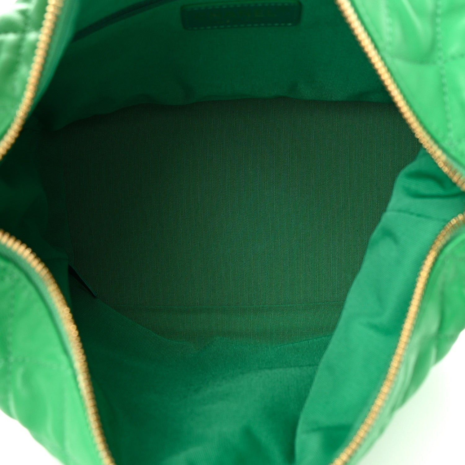 Chanel Lambskin Quilted Large Perfect Meeting Hobo Green 5 of 13