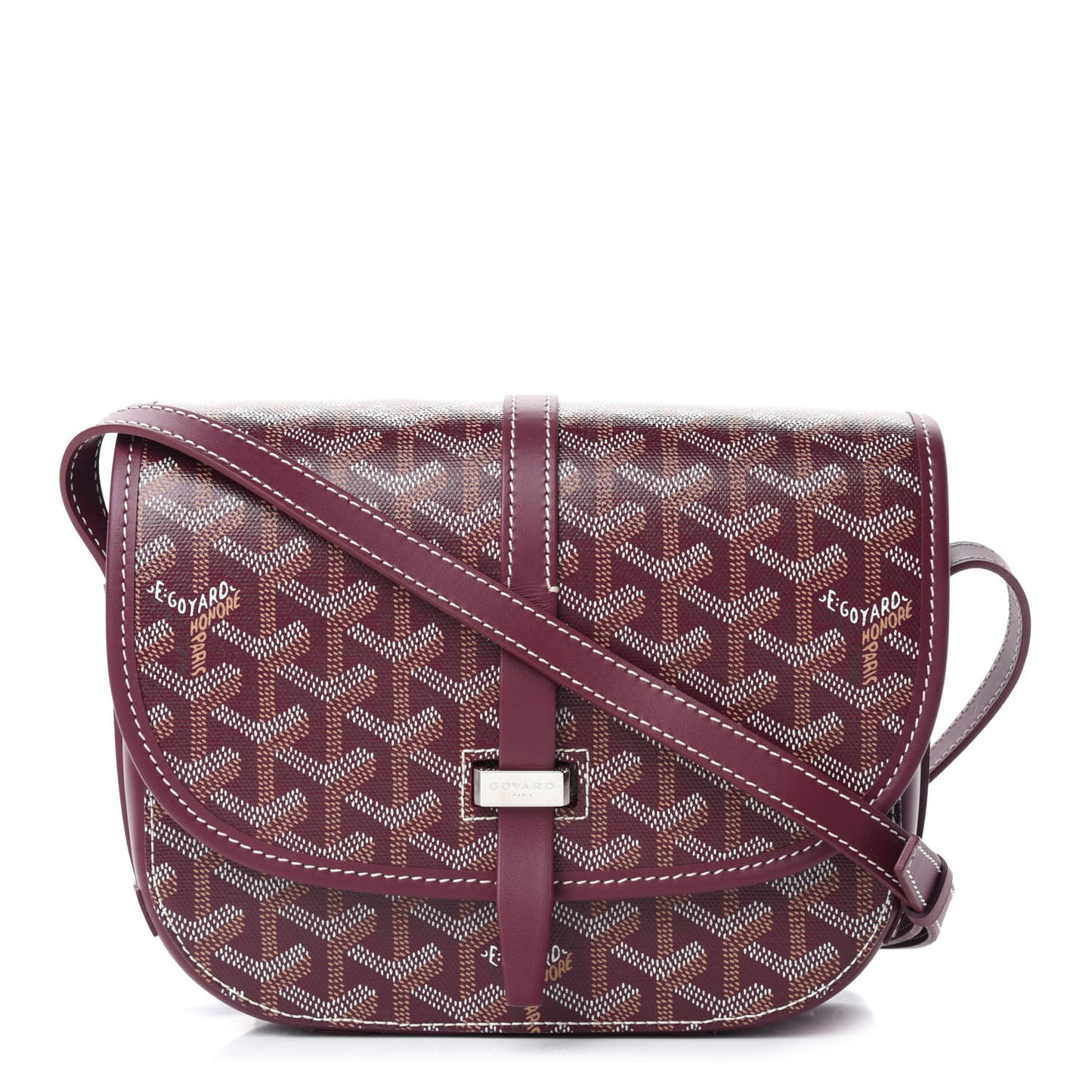 Goyardine Belvedere II PM Messenger Bag Bordeaux
