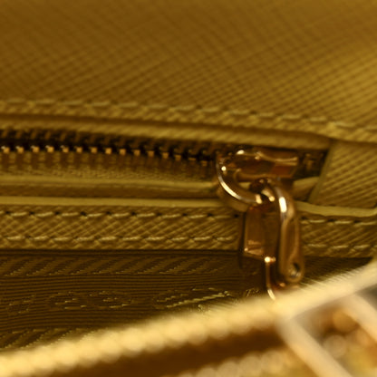 Prada Saffiano Lux Mini Galleria Double Zip Tote Soleil 14 of 27
