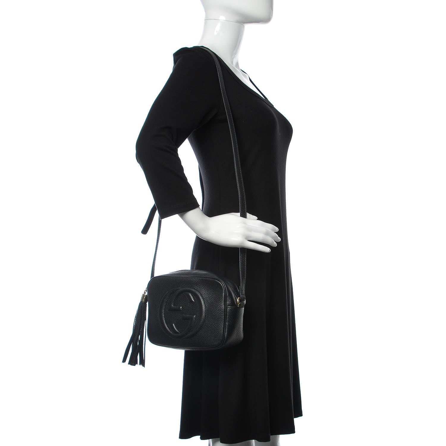 Gucci Pebbled Calfskin Small Soho Disco Bag Black 2 of 9