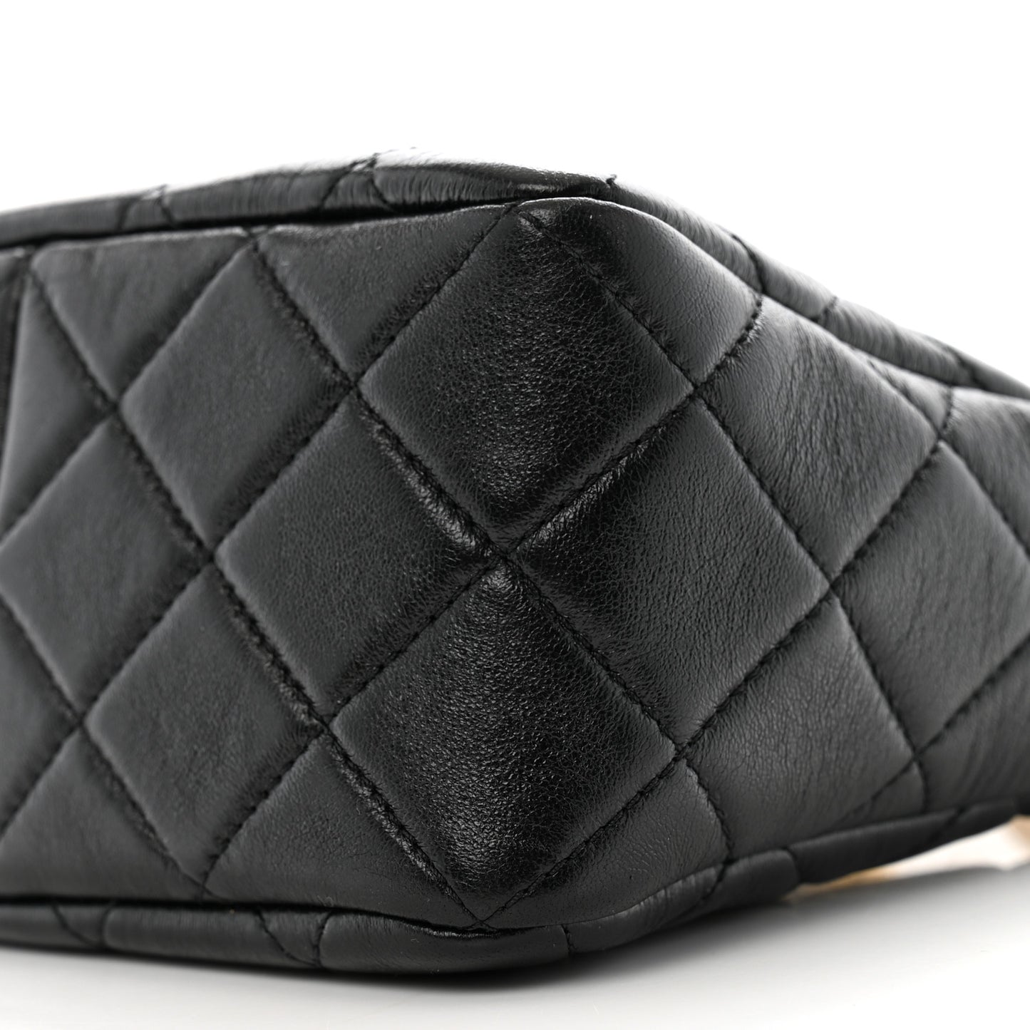 Lambskin Quilted Multi Chain Hobo Black