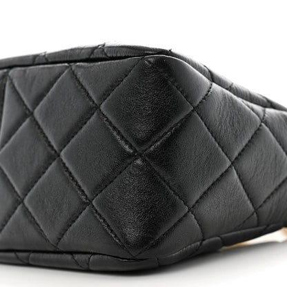Chanel Lambskin Quilted Multi Chain Hobo Black 10 of 11