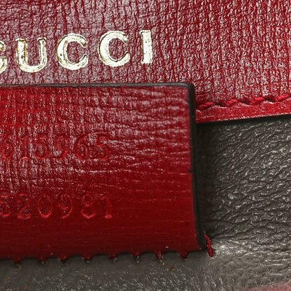 Gucci Azalea Calfskin Mini Sylvie 1969 Flap Messenger Bag New Cherry Red 8 of 12