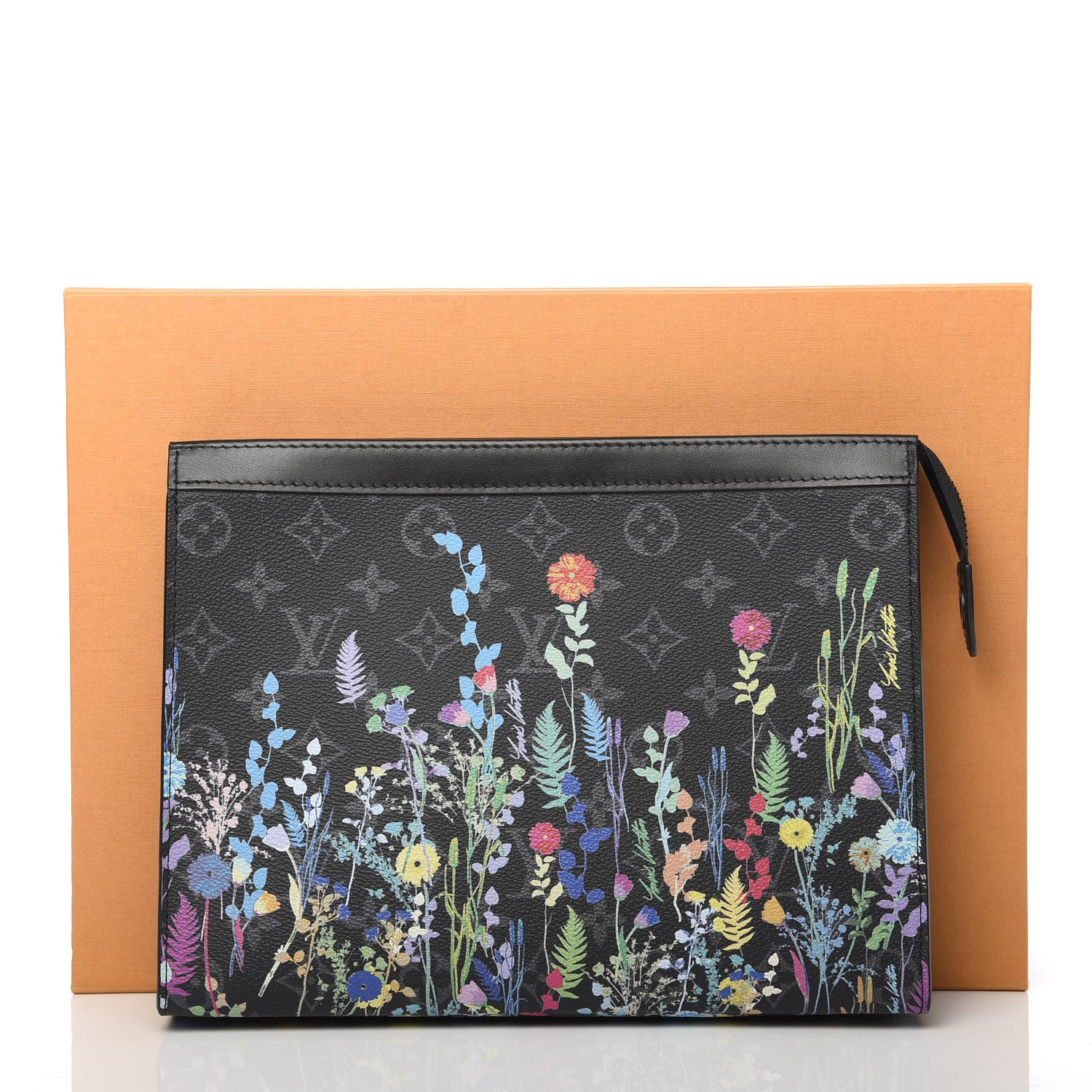 Louis Vuitton Monogram Eclipse Folia Pochette Voyage MM 8 of 8