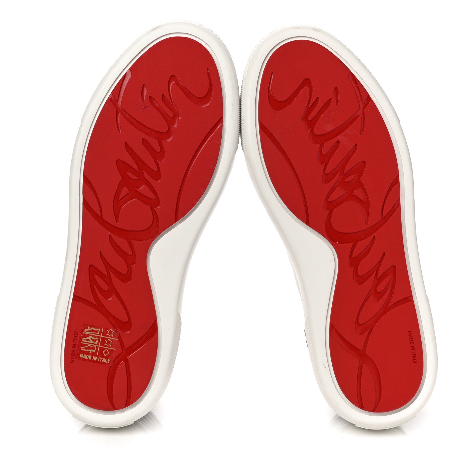 Christian Louboutin Calfskin Womens Arkenspeed Sneakers 36 White Multi 5 of 9
